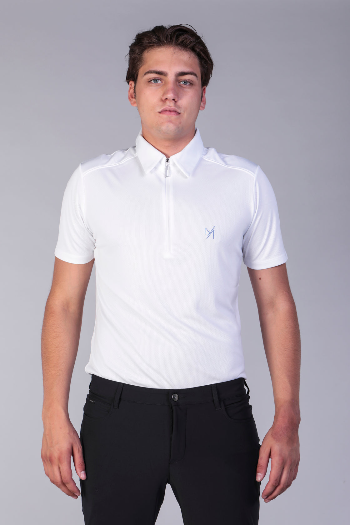 Polo Uomo maniche corte zip